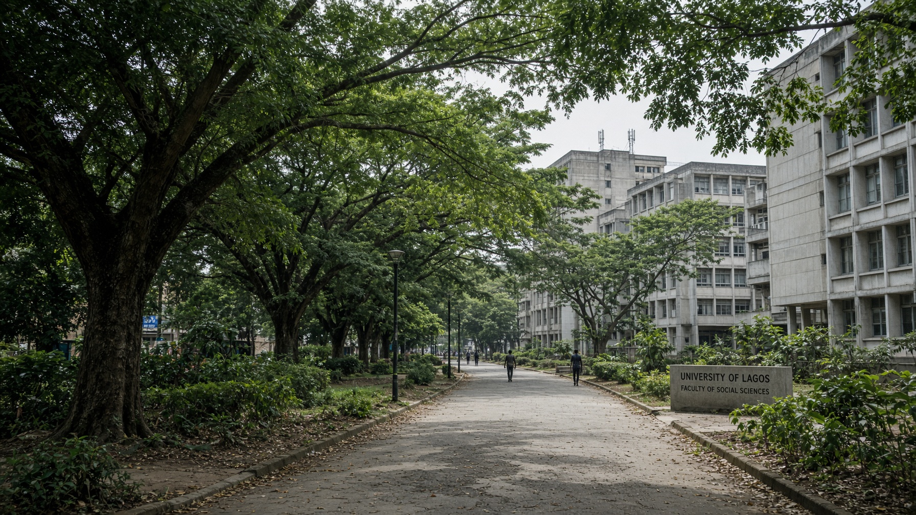 Campus walkway in Lagos
